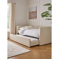 Very Home Floren Boucle Day Bed With Low Level Trundle And Mattress Options (Buy & Save!)