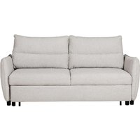 Randolph Fabric Sofa Bed With Black Legs In Light Grey