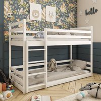 Marion Wooden Bunk Bed With Foam Mattress In White