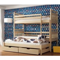 Sarnia Wooden Bunk Bed Without Mattress And Trundle In Pine
