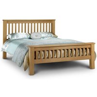 Achaia 180cm Wooden Bed In Oak Finish