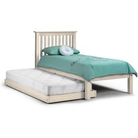 Ballari Wooden Hideaway Single Bed In Stone White Lacquer