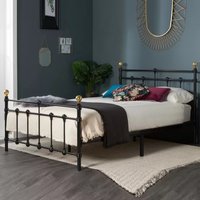 Atalla Metal Single Bed In Black