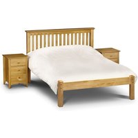 Ballari Wooden Double Size Low Foot Bed In Low Sheen Lacquer