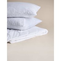 M&S Guest Essentials Mattress Protector & 2 Pack Pillow Protector Set White