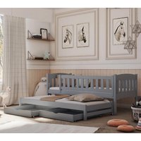 Alcoa Wooden Day Bed Without Mattress And Trundle In Grey