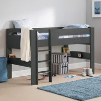 Paris Midsleeper Wooden Bunk Bed In Anthracite
