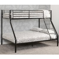 Tendon Metal Triple Sleeper Bunk Bed In Black