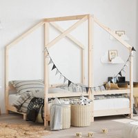 Arnold 70x140cm Kids Wooden Double Sided Daybed Frame In Brown