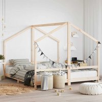 Arnold 90x200cm Kids Wooden Double Sided Daybed Frame In Brown