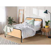 Snuggle Beds Clementine Rattan Bed King Size Black Wooden Bed
