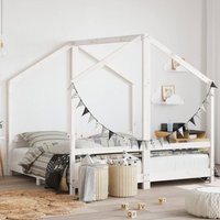 Arnold 80x160cm Kids Wooden Double Sided Daybed Frame In White