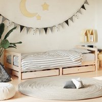 Berwyn 80x200cm Wooden Children Daybed In Natural