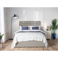 Snuggle Beds Elizabeth Super King Stone Grey Ottoman Bed
