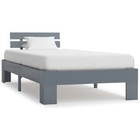 Absecon Wooden Small Single Bed In Grey