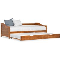 Atwater Wooden Pull Out Sofa Bed In Honey Brown
