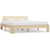 Absecon Wooden King Size Bed In Natural