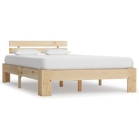 Absecon Wooden Small Double Bed In Natural