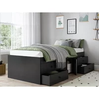 Kidsaw Captains 3ft Single Black Cabin Bed
