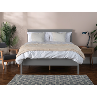 Snuggle Beds Charles Bed Double Grey Wooden Bed