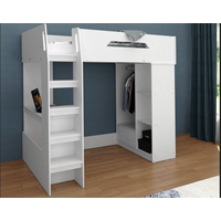 Kidsaw Kids High Sleeper Single White High Sleeper
