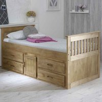 Belcourt Wooden Children Bed With 4 Drawers In Natural