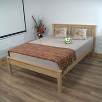 Waltham Wooden Small Double Bed In Waxed