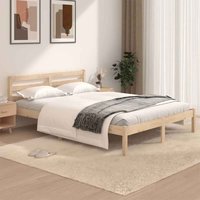 Dubuque Wooden Small Double Bed - Natural