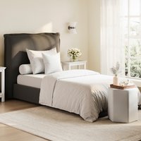Suquamish Fabric Single Bed - Deep Grey