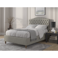 British Bed Company Alice Super King Carina Parchment Fabric Bed