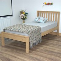 Waltham Wooden Single Bed In Waxed