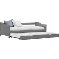 Atwater Wooden Pull Out Sofa Bed In Grey