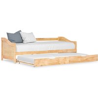 Atwater Wooden Pull Out Sofa Bed In Brown
