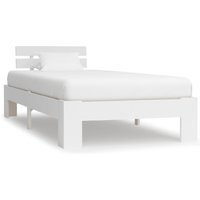 Absecon Wooden Small Single Bed In White