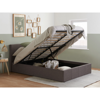 Birlea Berlin Fabric Ottoman Double Fabric Grey Ottoman Bed