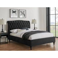 Limelight Rosa Super King Black Fabric Bed