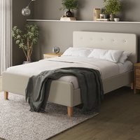 Alkham Fabric Double Bed In Natural