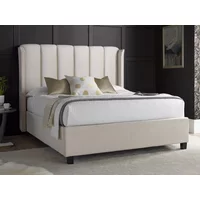Bedmaster Aurora Stone Velvet Ottoman Bed Frame - 4ft6 Double