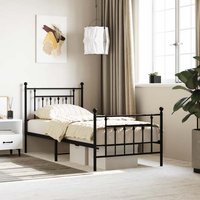 Attica Metal Single Bed In Black