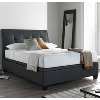 Accord Fabric Ottoman Storage Double Bed In Slate