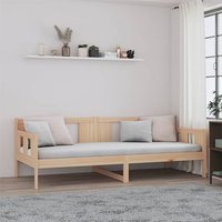 Bente Solid Pinewood Single Day Bed In Natural