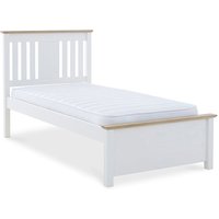 Chelsea Wooden Single Bed In White And Oak