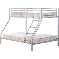 Tendon Metal Triple Sleeper Bunk Bed In Silver