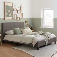 Beano Fabric King Size Bed In Grey