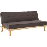 Porrima 3 Seater Fabric Sofa Bed In Grey