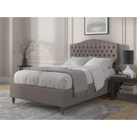 British Bed Company Alice Double Venice Grey Fabric Bed