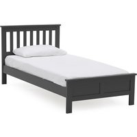 Willox Wooden Single Size Bed In Grey