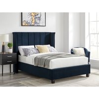 Limelight Polaris King Size Navy Fabric Bed