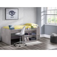 Julian Bowen Neptune Midsleeper with Desk Single Grey Oak Mid Sleeper