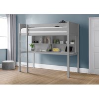 Julian Bowen Titan Highsleeper Single Dove Grey High Sleeper